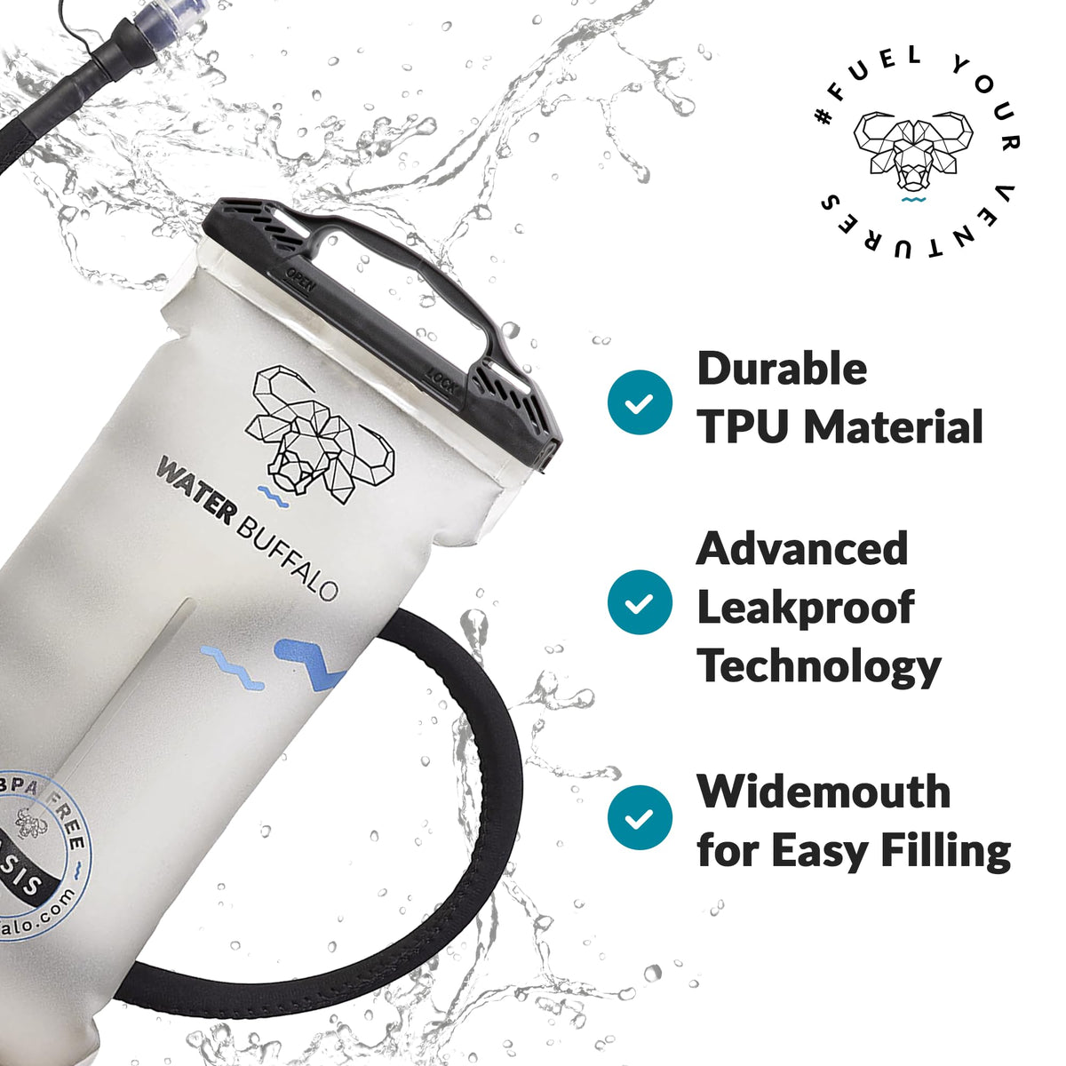 Water Buffalo Oasis 2L Hydration Bladder