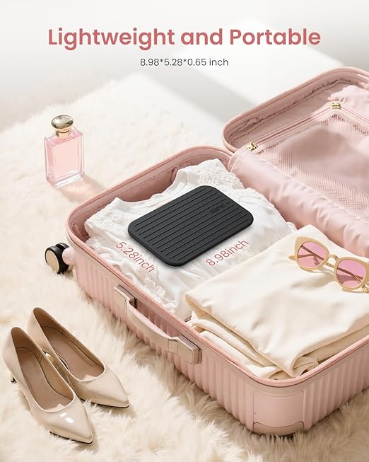 RENPHO Portable Rechargeable Scale for Body Weight, Travel Weight Scale with Travel Makeup Mirror