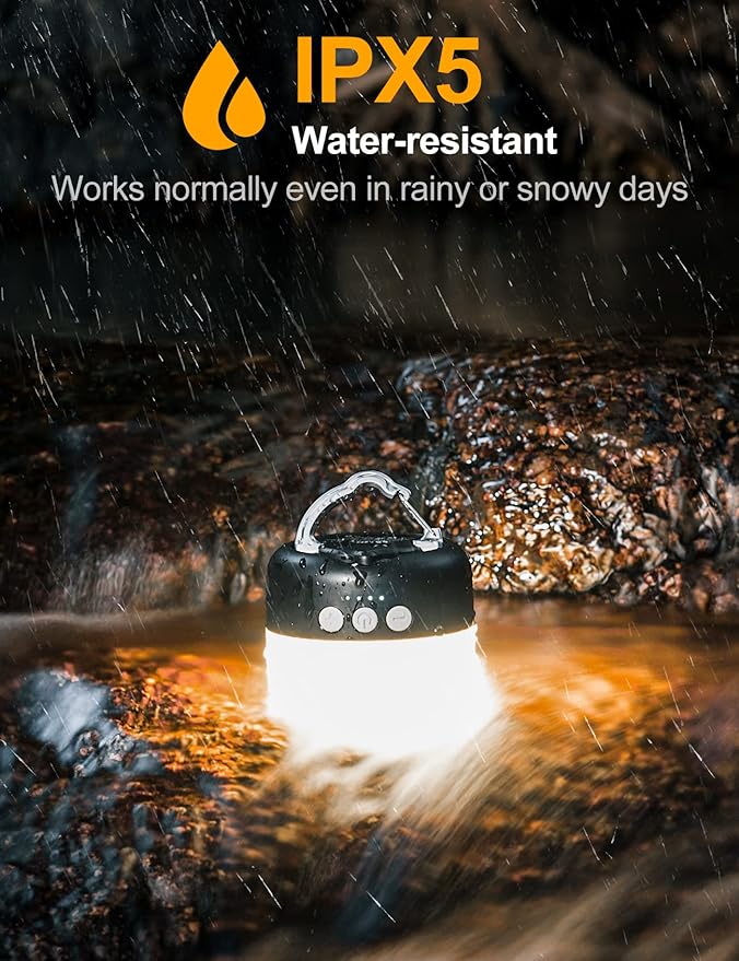 LED Camping Lantern Rechargeable 1000LM, Up to 300H Running Time Camping Tent Light, 6700mAh
