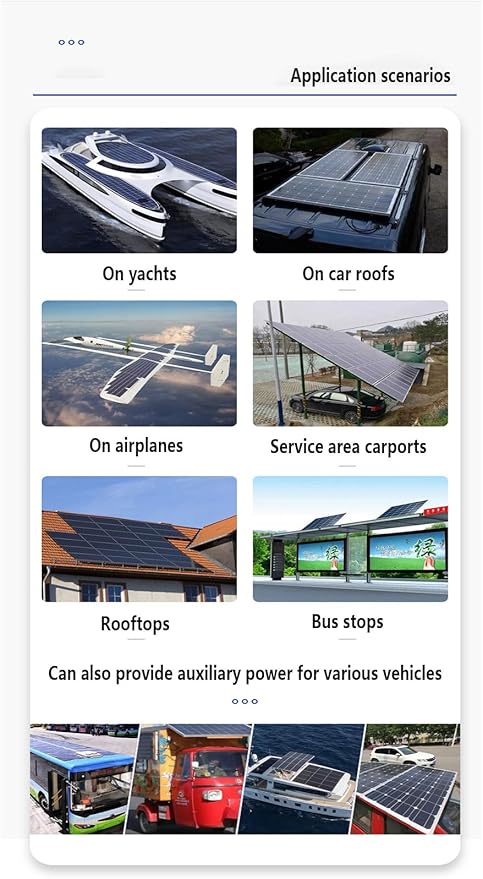 800 Watt Flexible Solar Panel,Portable Monocrystalline Solar Panel 2X400 Watt,Waterproof IP67 for