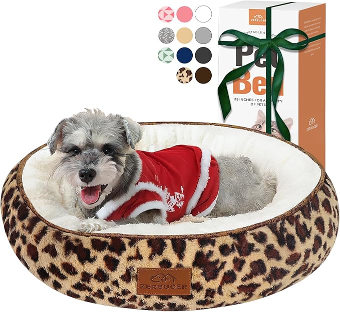 Cat Bed, 23In Dog Beds for Small Dogs, Calming Cat & Dog Beds for Indoor Pets, Pet Beds Comfortable