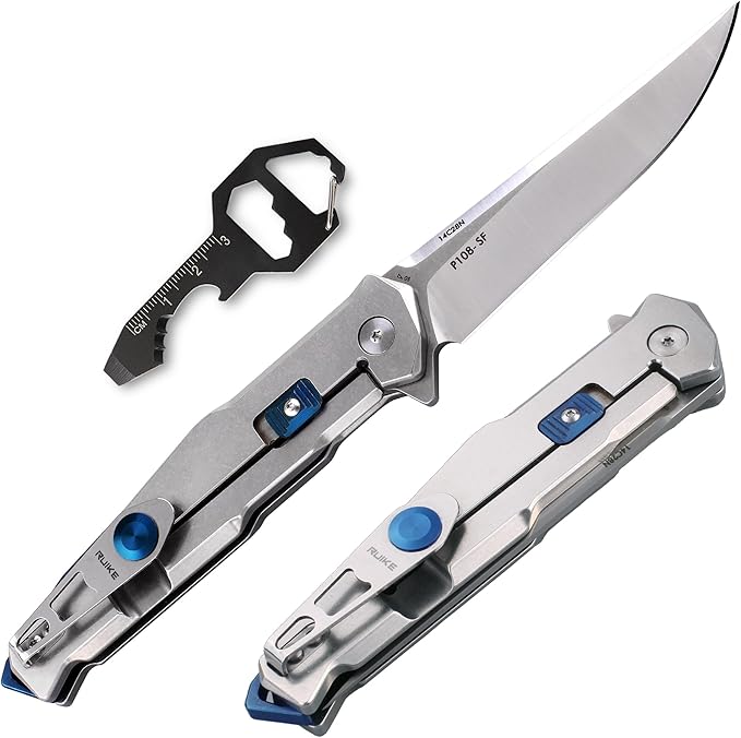 Tactical Folding Pocket Knife for men,14C28N Stainless Steel Blade,Frame Lock,G10 Handle,EDC Small