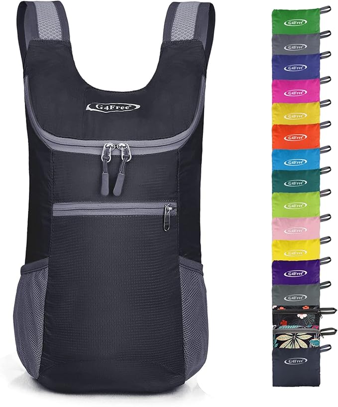 G4Free Lightweight Packable Hiking Backpack for Men Women Small Hiking Daypacks Foldable Shoulder