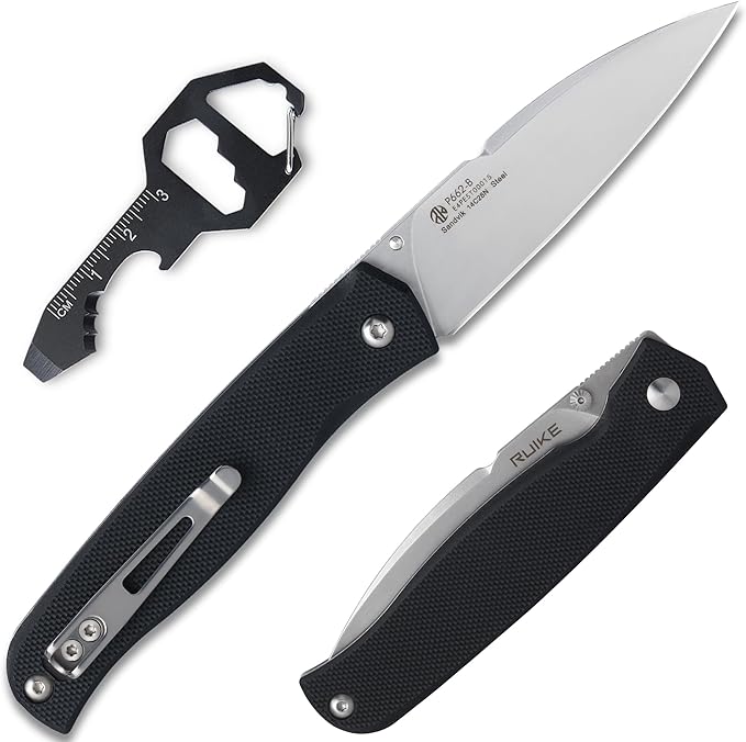 EDC Folding Small Pocket knife for men, women, 14C28N,Liner Lock,G10 Lightweight Handle, Cold