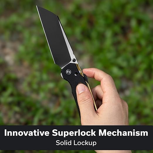 CIVIVI Buster FG Large Pocket Knife, Superlock Folding Knife for Men Women with 4.2" Nitro-V Blade