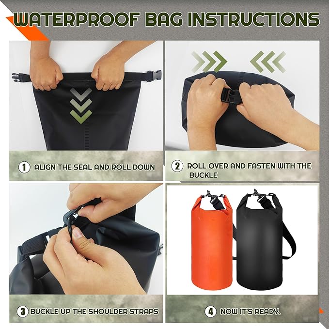 Bear Food Bag Hanging System, 2 Sets Camping Bear Bag Kit Waterproof Bear Protection Bag with
