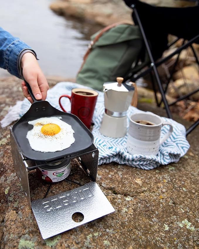 Sterno Foldable Portable Camping Stove - Easy-to-Assemble Outdoor Cooking Stove for Camping