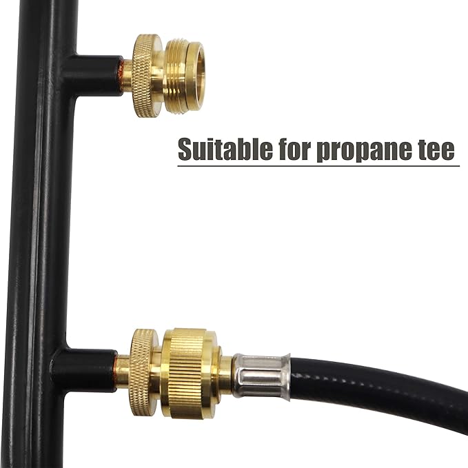 LONGADS Packs of 2 (12 FT) Propane Torch Extension Hose for Propane Tree Distribution Tree Post, T