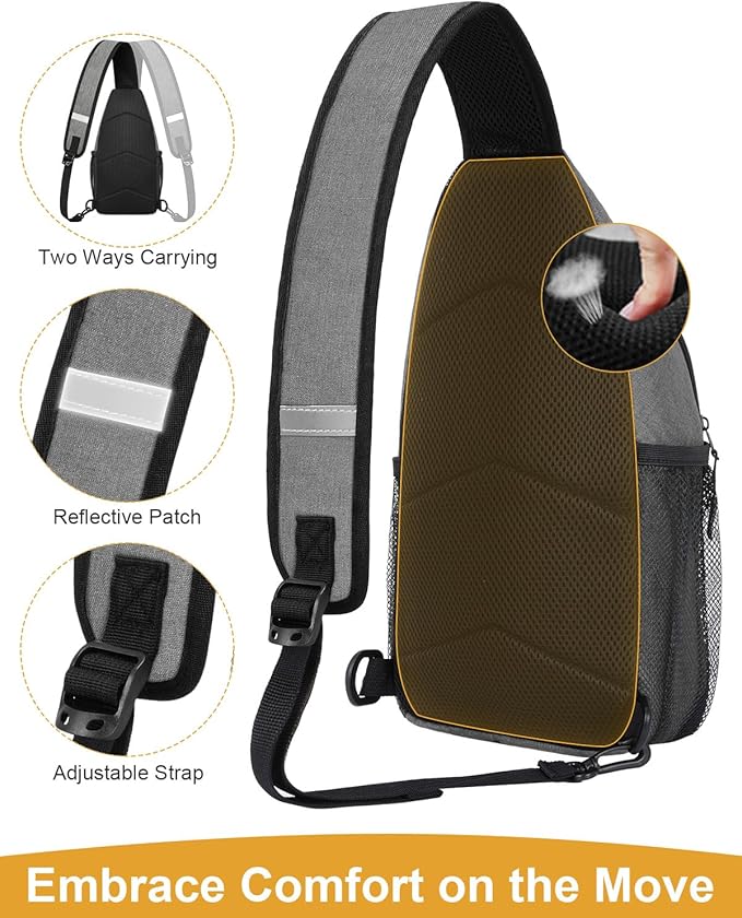 Crossbody Bags for Women Man Waterproof Sling Bag Backpack Trendy Casual Cross Body Bag with