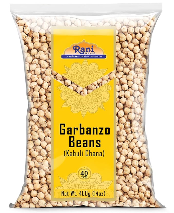 Rani Garbanzo Beans (Kabuli Chana) 14oz (400g) ~ All Natural | Vegan | Gluten Friendly | NON-GMO |