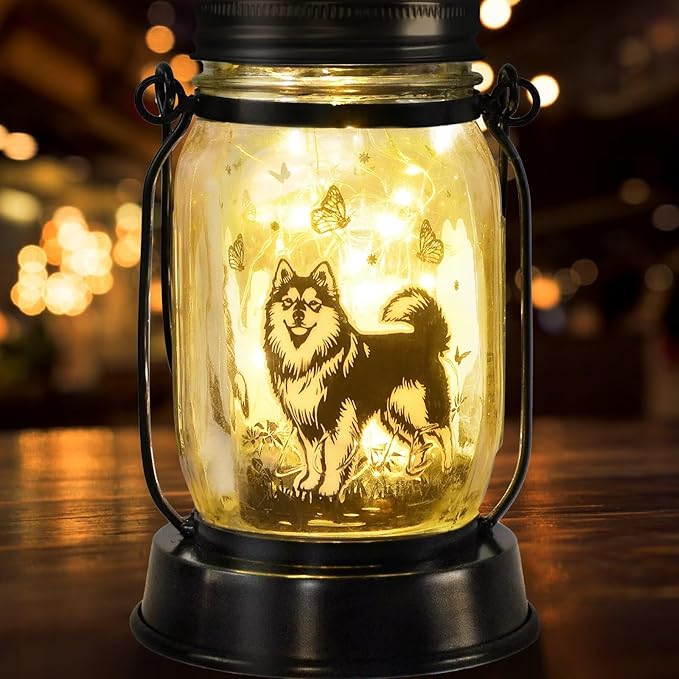 kyoryuger Samoyed Gifts for Women/Men Samoyed Dog Solar Lanterns Mom Birthday Dog Lovers Lantern