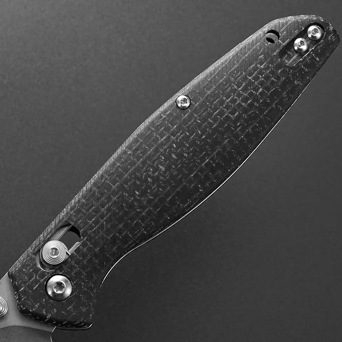 Eafengrow EF966 Folding Knife D2 Blade Micarta Handle with Pocket Clip EDC Tactical Knife thumb