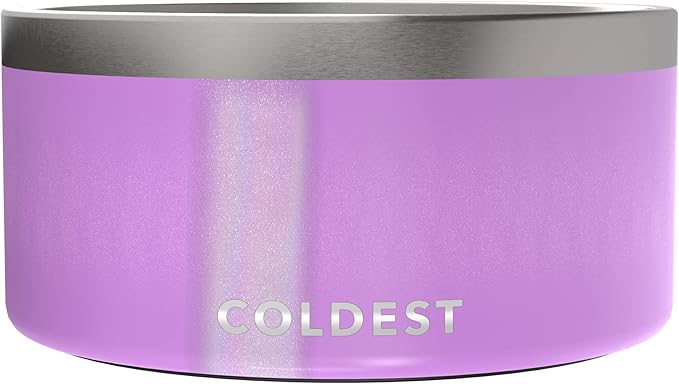 Coldest Dog Bowl - Anti Rust Metal, Non Slip, 3 Layers Insulated Stainless Steel Dog Bowls - Spill