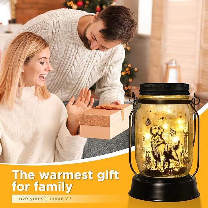 Golden Retriever Gifts for Women/Men Golden Retriever Solar Lanterns Dog Mom Birthday Dog Lovers