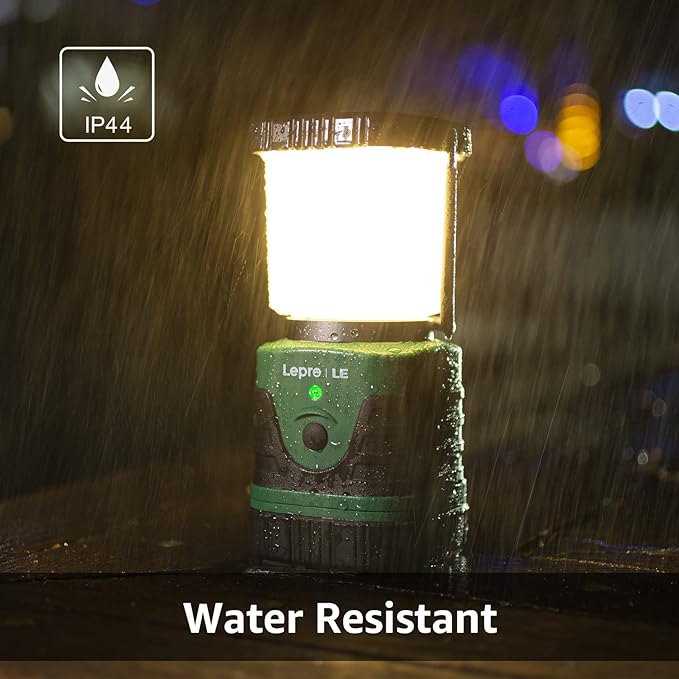 Lighting EVER 1000LM LED Camping Lantern Rechargeable, 4400mAh Power Bank, Camping Essential with 4