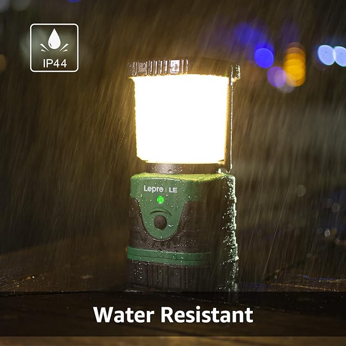 Lighting EVER 1000LM LED Camping Lantern Rechargeable, 4400mAh Power Bank, Camping Essential with 4