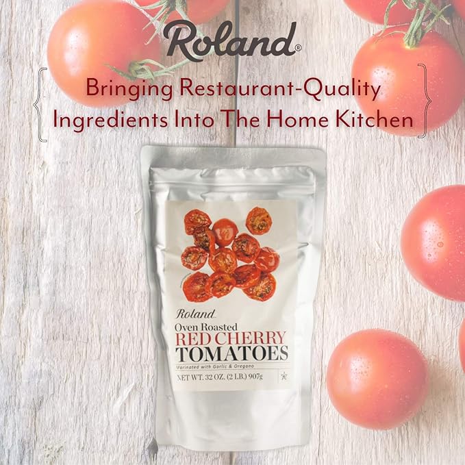Roland Foods Oven Roasted Tomatoes, Marinated with Garlic and Oregano, Specialty Imported Food