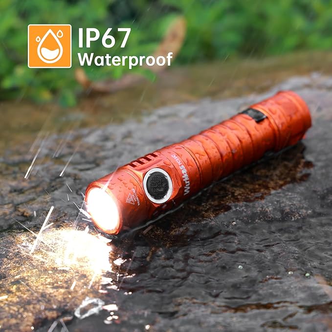 Wurkkos FC11C Led Flashlight Rechargeable High Lumen 1200, Small Powerful Flashlight USB C, Super