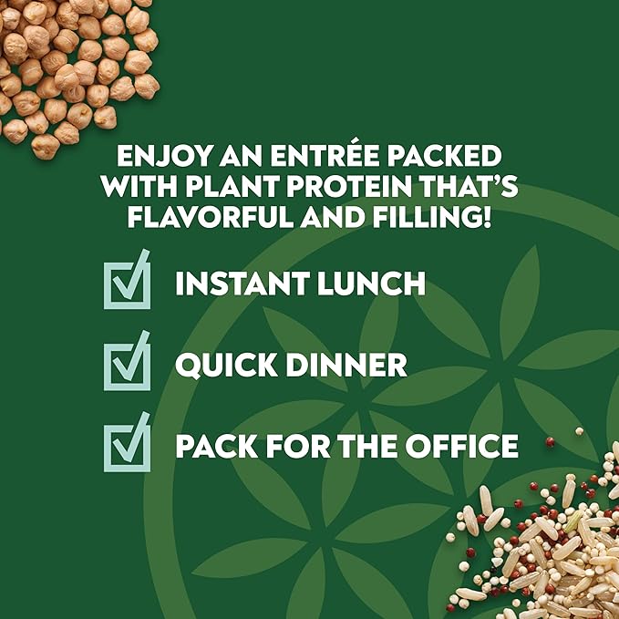 SEEDS OF CHANGE Organic Protein Bowl Garden Pesto, Prepared Entrée, Microwave in 90 Seconds, 9 oz