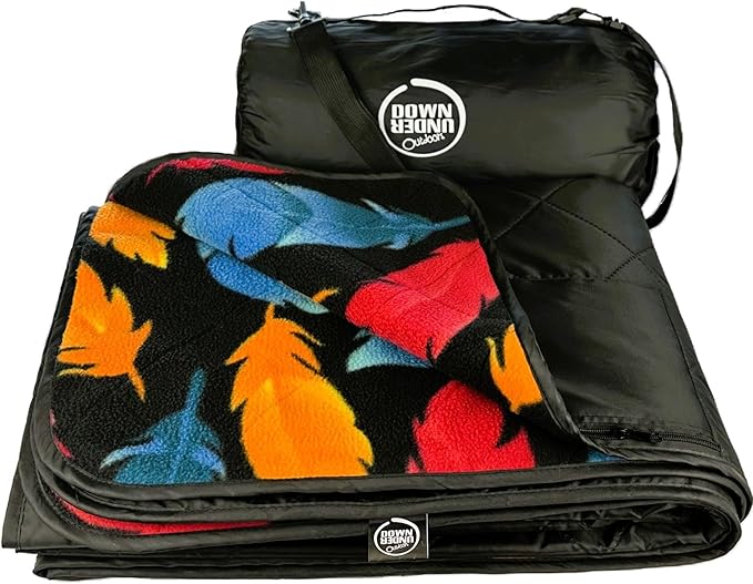 DOWN UNDER OUTDOORS Large Waterproof Windproof Extra Thick 350 GSM Quilted Fleece, or Sherpa