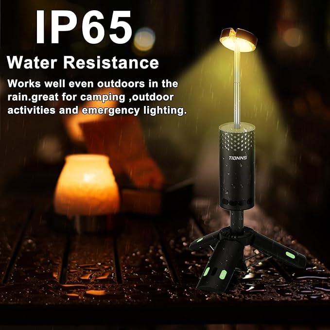 Camping Lights Rechargeable, Detachable Camping Lantern with Stand, Telescopic Waterproof Camp