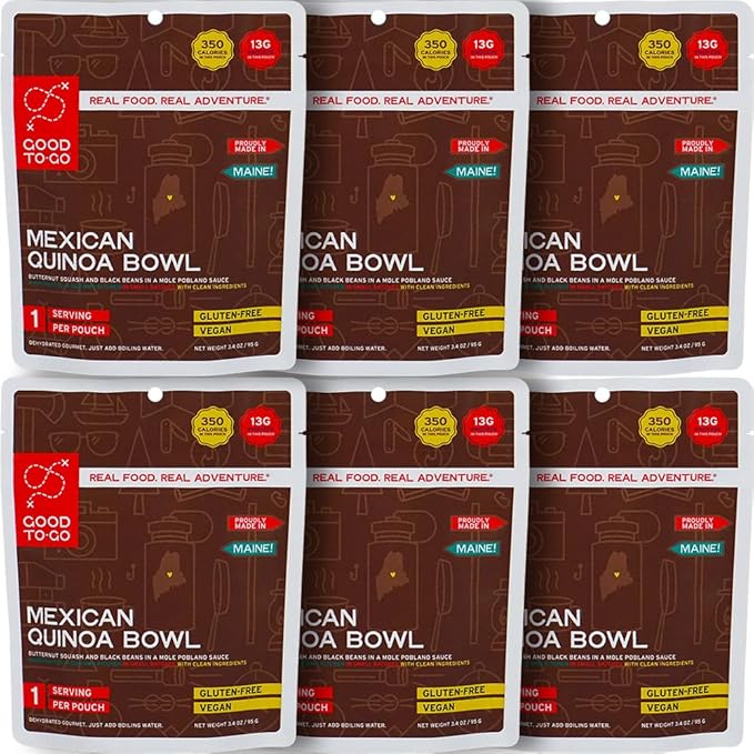 GOOD TO-GO Mexican Quinoa Bowl | Camping Food, Backpacking Food | Just Add Water Meals, Backpacking