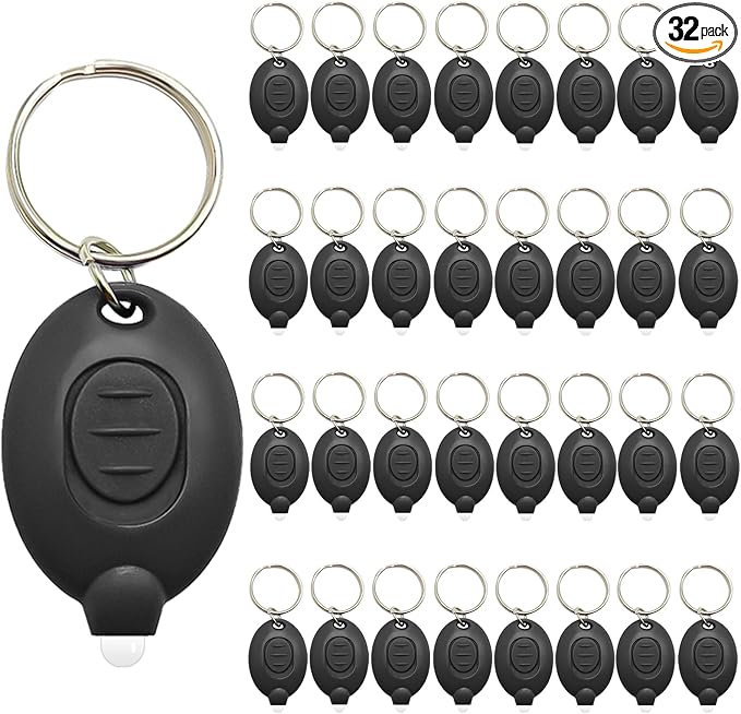 Mini Keychain Flashlight, Ultra Bright Micro Torch, Compact Key Ring Light with White Beam