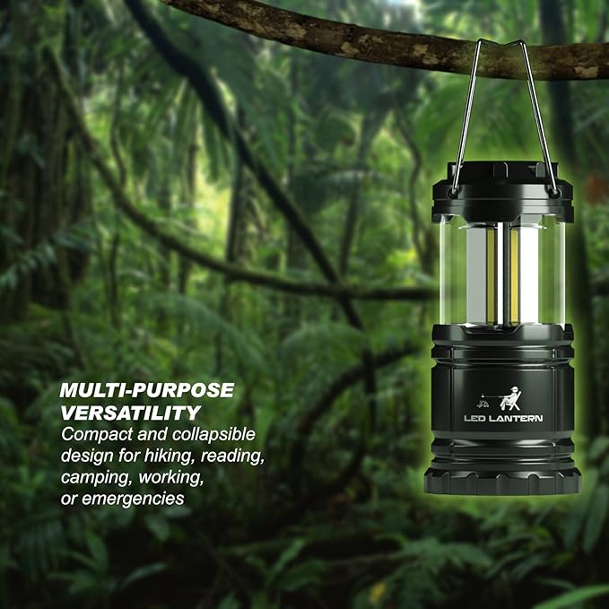 MalloMe LED Camping Lantern Flashlights 2 Pack & 4 Pack - Super Bright - 350 Lumen Portable Outdoor