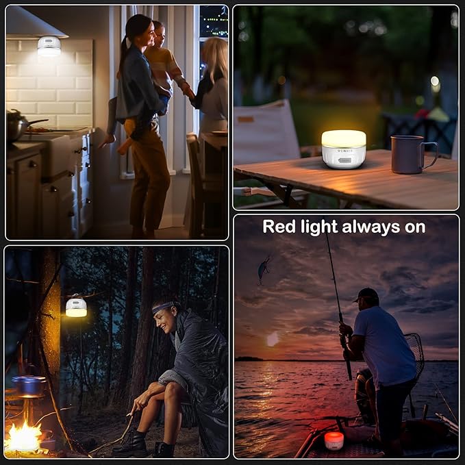Sinvitron LED Camping Lantern Rechargeable with Remote Control - 1000LM 150H Runtime Tent Light