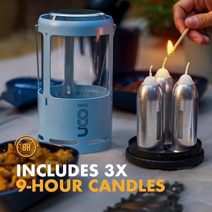 UCO Candlelier Candle Lantern, Candle Lanterns for Real Candles, Perfect Outdoor Gear for Camping