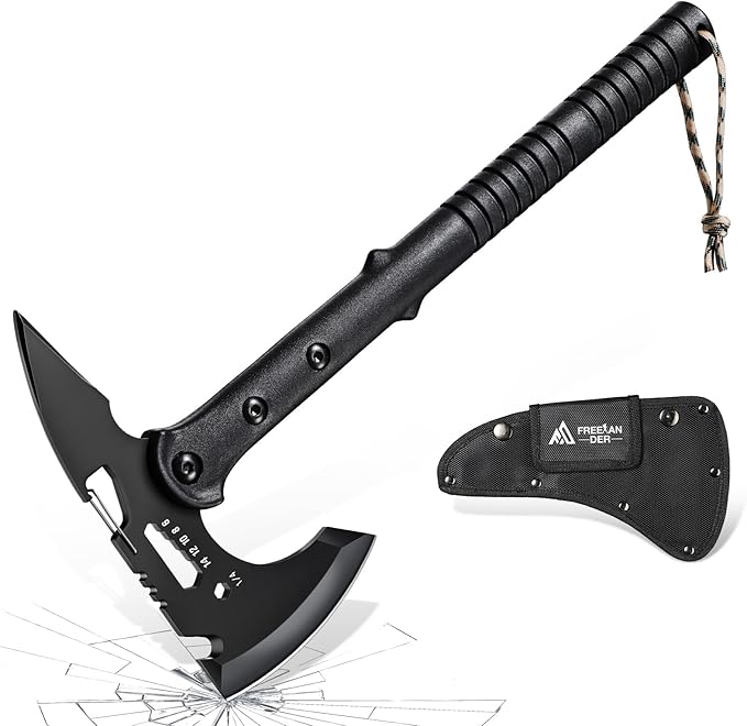 Freelander Hatchet, Sharp Outdoor Axe, Portable Camping Axe with Clip and Sheath, Durable Hatchet