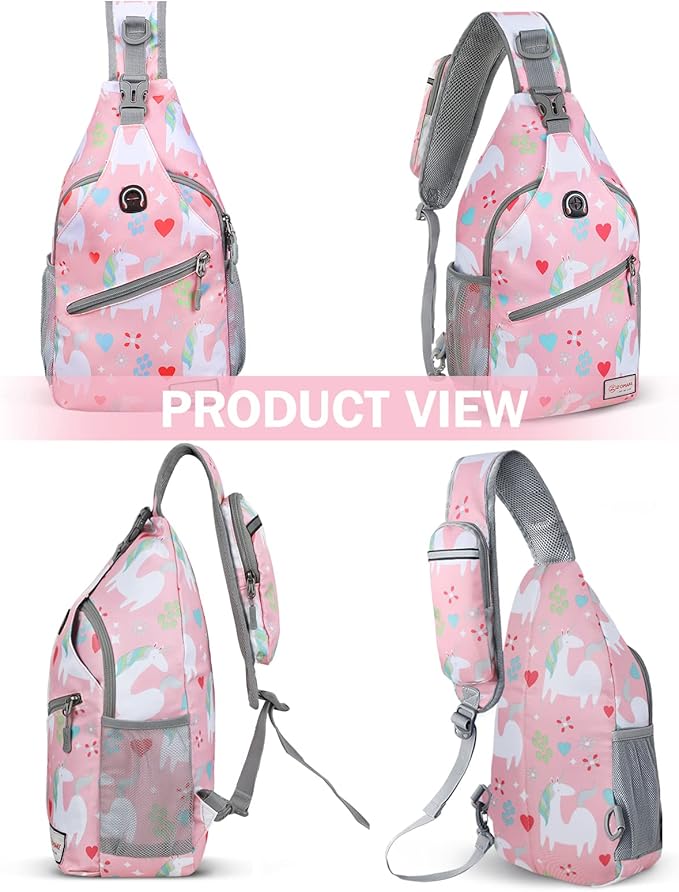 ZOMAKE Sling Bag,Small Crossbody Sling Backpack,Water Resistant Shoulder Daypack for Travel,Anti