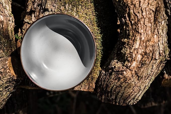 Barebones Enamel Bowl Set - Dish Set of 2 Bowls - Enamelware Set for Camping and Everyday Use
