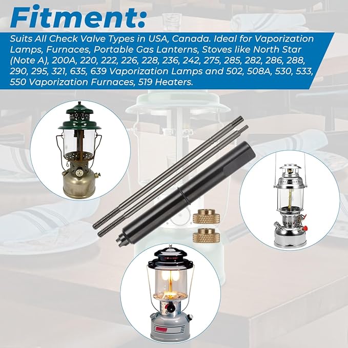 Upgraded Stove Lantern Check Valve Removal Professional Tool - Fits for The Vaporization Lamp