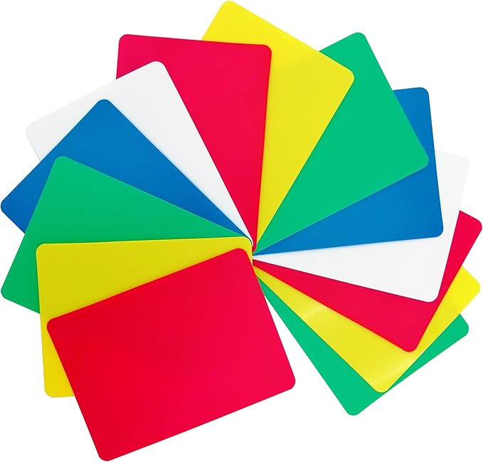 XANADU 15 Pack Plastic Poker Cut Cards Poker Size Casino Deck Cutting Cards with Smooth & Matte