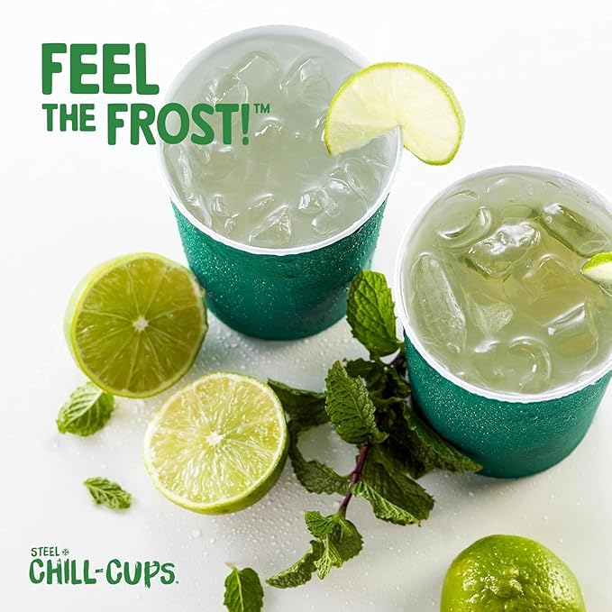 16 oz. Party Cups, Perfect for Cold Drinks, Sturdy & Durable, Disposable and 100% Recyclable, Made