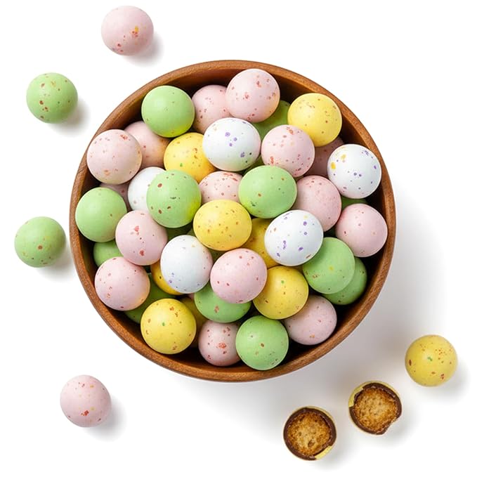 NY Spice Shop Speckled Chocolate Malt Balls Party Decorations - 1 Pound Malted Milk Balls Candy