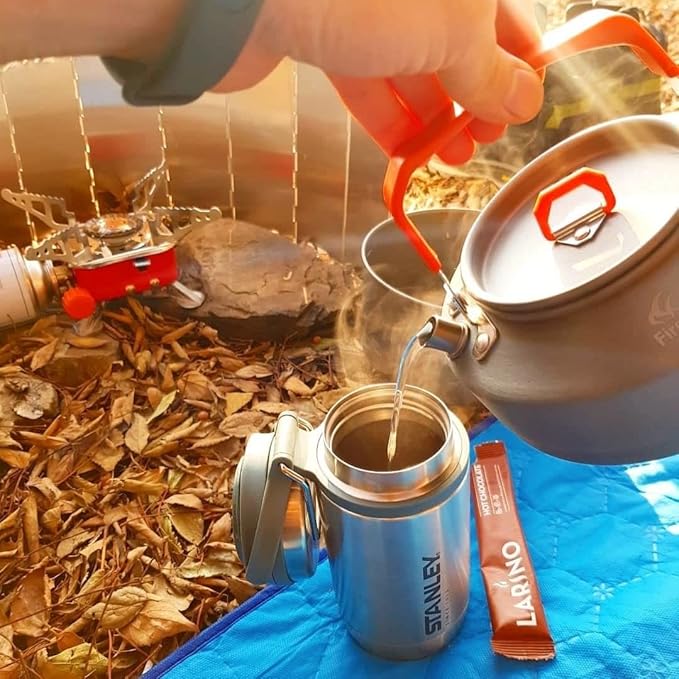 Fire-Maple Feast T3 Camping Kettle | 0.8 Liter Lightweight | Portable Teapot Aluminum for hiking