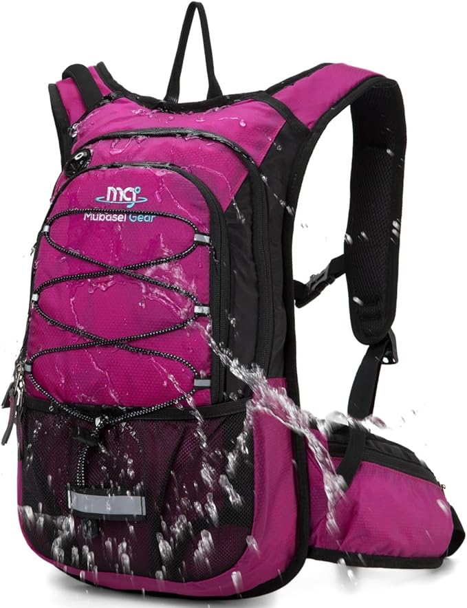 15L Insulated Hydration Backpack Pack with 2L Water Bladder Lightweight Hiking Backpack Bag for
