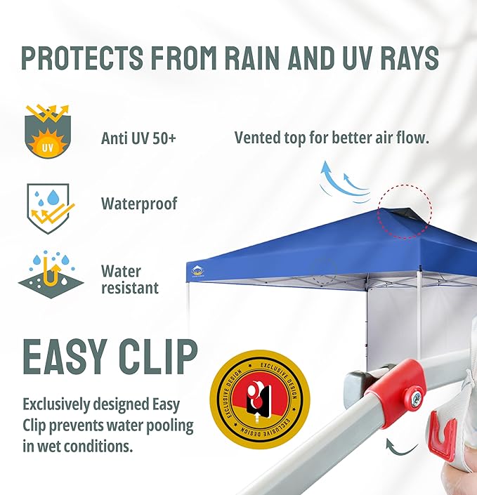 CROWN SHADES 12x12 Pop Up Canopy Tent Instant Commercial with 150D Silver Coated Fabric Including 1