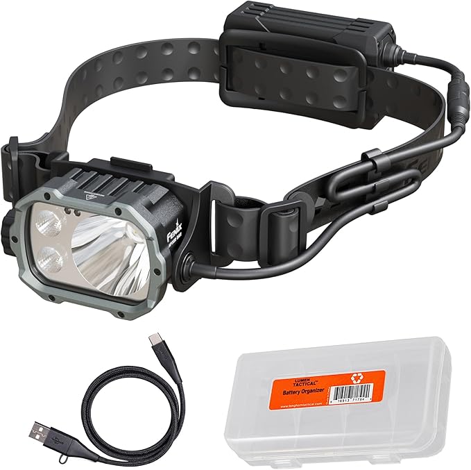 Fenix HP35R SAR 4000 Lumen USB-C Rechargeable Headlamp, with Spotlight and Floodlight and Flame