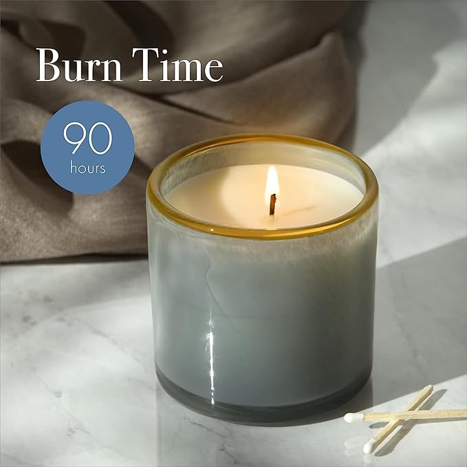 LAFCO New York Signature Candle, Sea & Dune - 15.5 oz, 2 Pack - 90-Hour Burn Time - Reusable, Hand