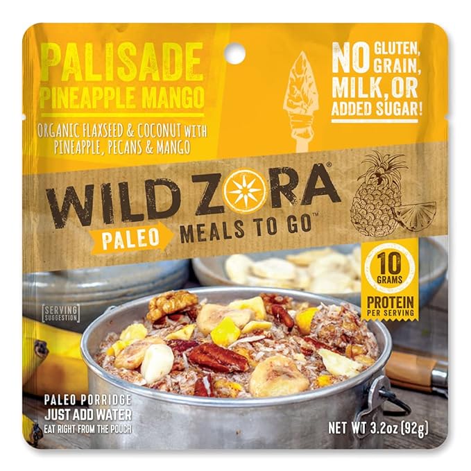 Wild Zora Paleo Freeze Dried Meals for Backpacking & Camping - Healthy Gluten Free & Grain Free