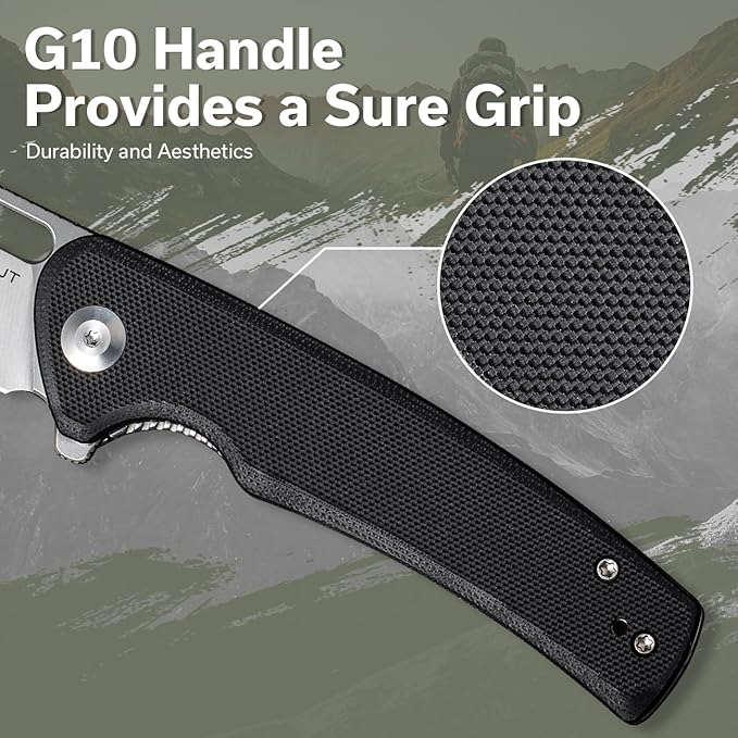SENCUT Pocket Knife for Men, Vesperon Folding Knives for EDC, 3.35" Blade G10 Handle, Liner Lock