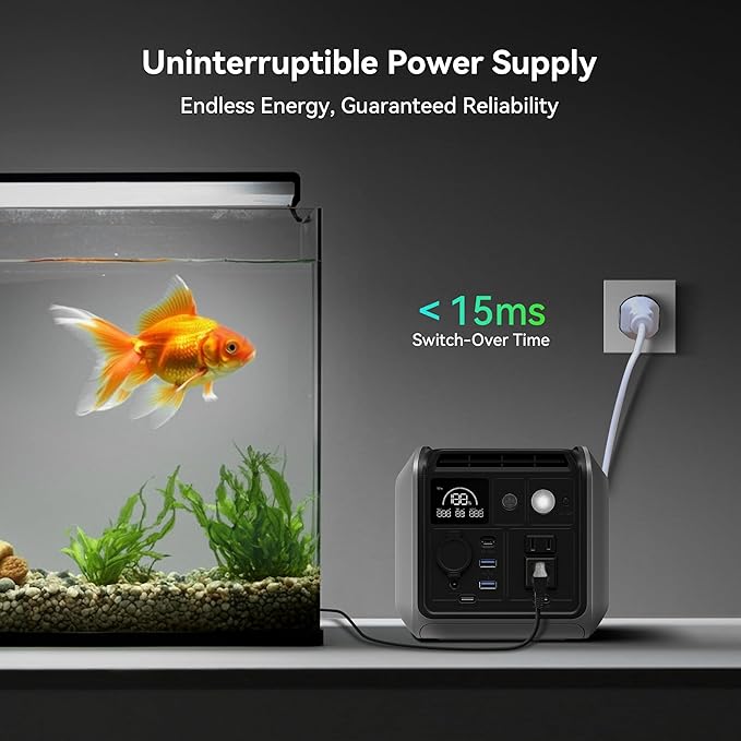 Dabbsson 600L Portable Power Station,768Wh 600W Solar Generator,Up to 900W AC Output,1.5X Extended