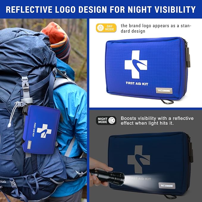 300 PCS First Aid Kit for Home, Car, Travel, Camping, Hiking, Truck, Office, Businesses, Sports &