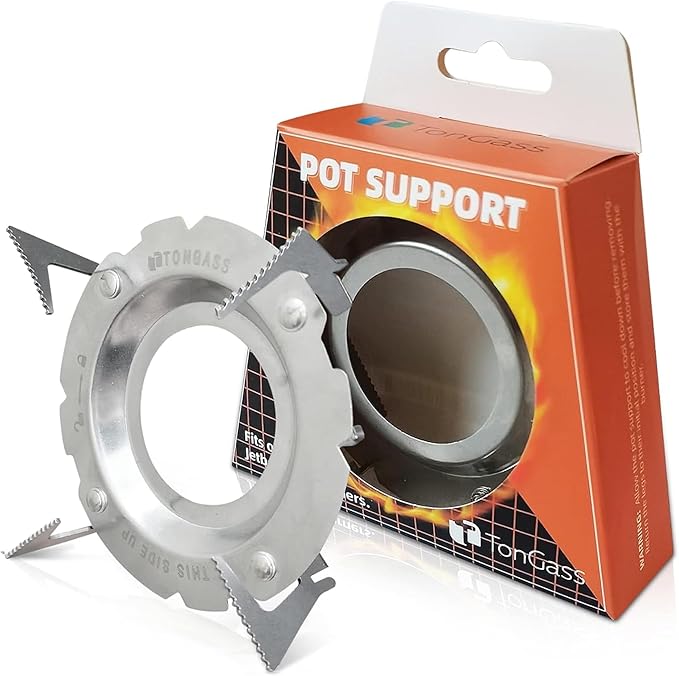 TonGass Camping Stoves Pot Support Compatible with Jetboil Stove Pots Support Stainless Steel