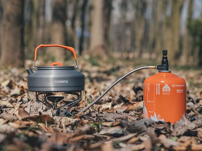 Fire-Maple Feast T3 Camping Kettle | 0.8 Liter Lightweight | Portable Teapot Aluminum for hiking