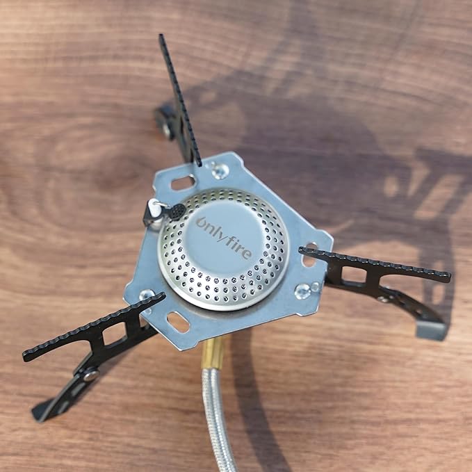 ONLYFIRE Portable Camping Gas Stove, Backpacking Camp Stove with Piezo Ignition, 1LB Propane