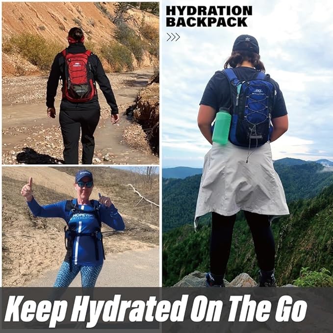 15L Insulated Hydration Backpack Pack with 2L Water Bladder Lightweight Hiking Backpack Bag for